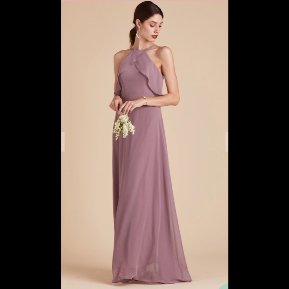 Dark Mauve Birdy Grey Dress